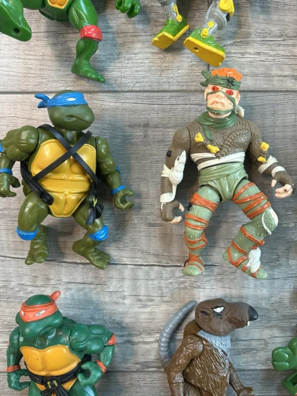 TMNT Teenage Mutant Ninja Turtles Figure Lot w/ Collectors Case Vintage 1988 - Picture 6 of 16